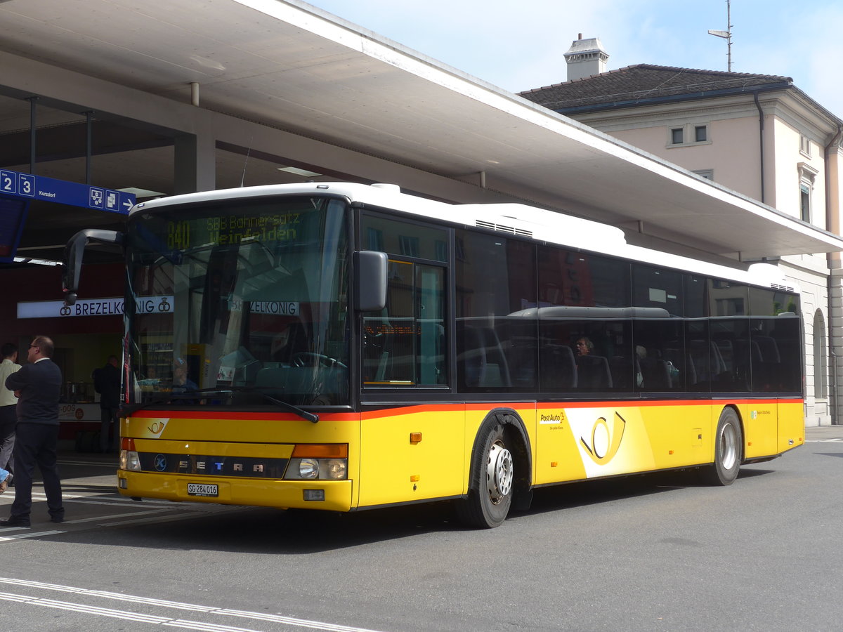 (192'573) - PostAuto Ostschweiz - SG 284'016 - Setra am 5. Mai 2018 beim Bahnhof Frauenfeld