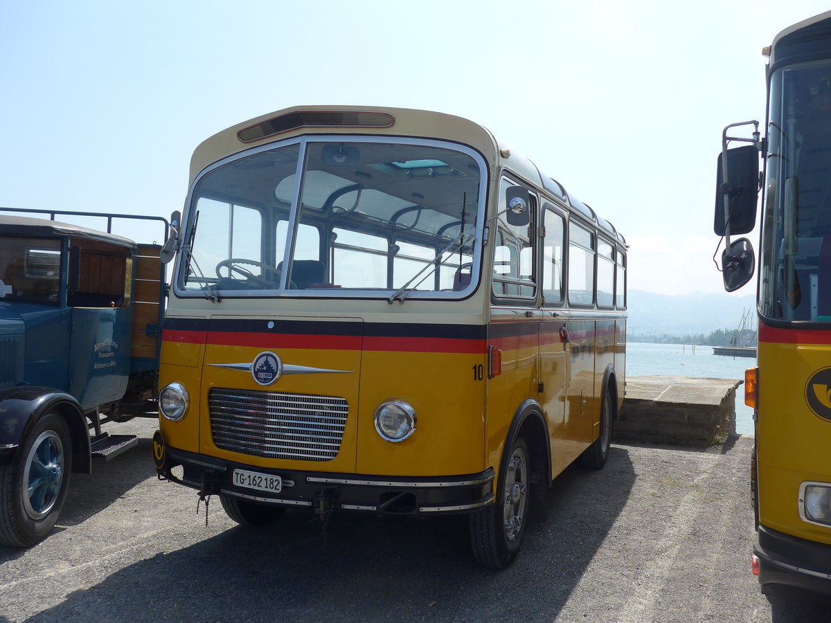 (192'619) - Oldtimer Club Saurer, Arbon - Nr. 10/TG 162'182 - Saurer/R&J (ex Geiger, Adelboden Nr. 10) am 5. Mai 2018 in Arbon, Arbon Classics