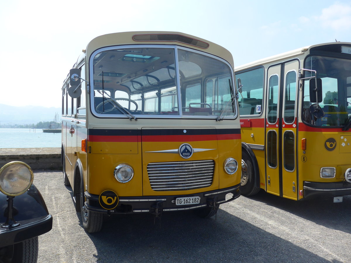 (192'621) - Oldtimer Club Saurer, Arbon - Nr. 10/TG 162'182 - Saurer/R&J (ex Geiger, Adelboden Nr. 10) am 5. Mai 2018 in Arbon, Arbon Classics