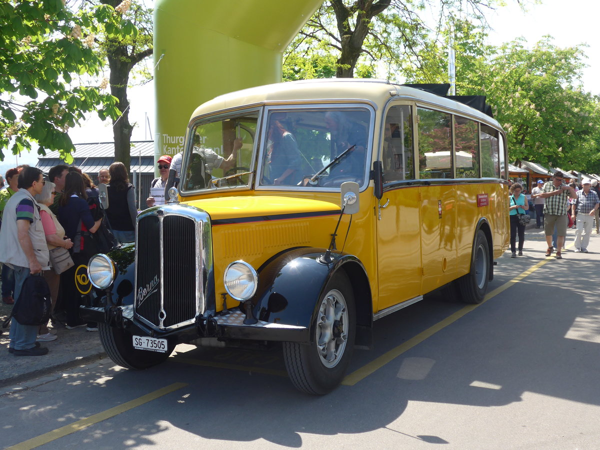 (192'735) - Baumgartner, Horn - Nr. 1/SG 73'505 - Berna/Saurer (ex Chiesa, Minusio) am 5. Mai 2018 in Arbon, Arbon Classics