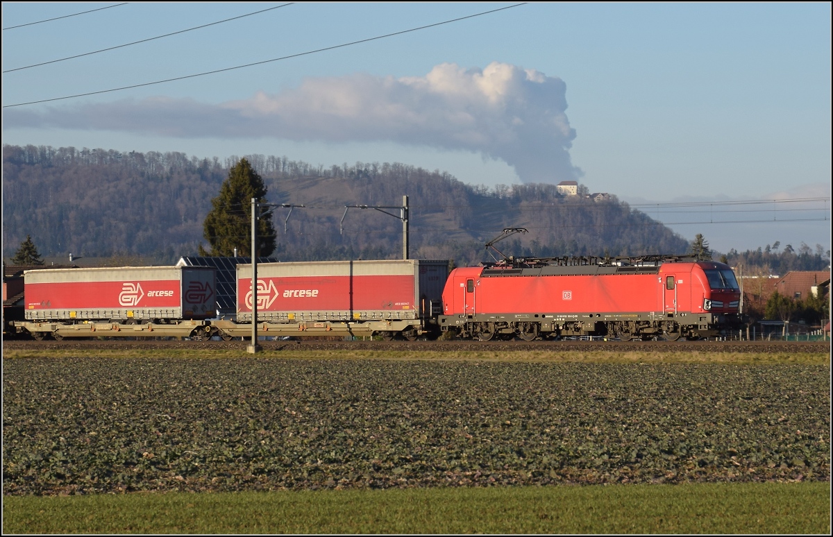193 355 in Hendschiken. Januar 2022. 