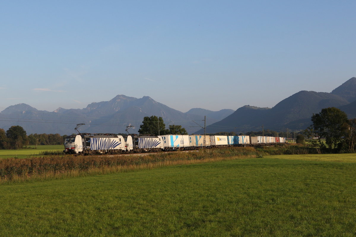 193 770 & 193 772 mit dem  Ekol  am 14. September 2020 bei Bernau am Chiemsee.