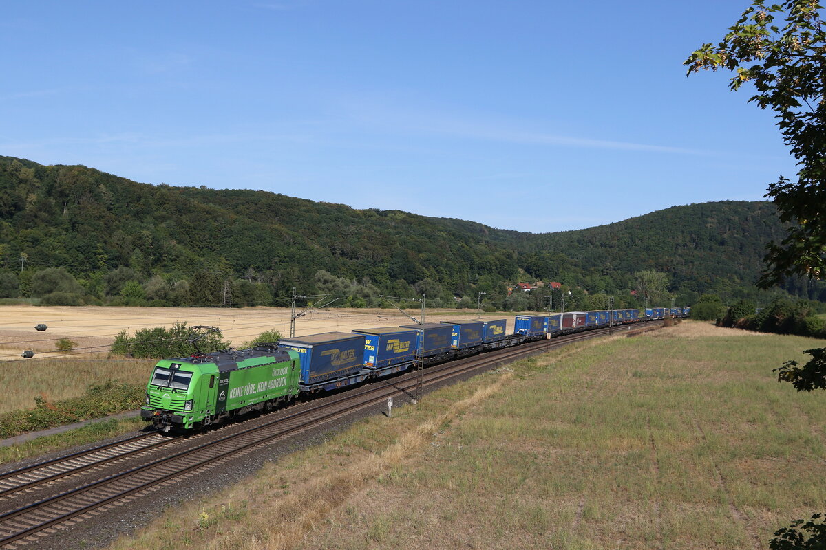 193 996  Keine Fe, kein Abdruck  mit dem  Walter-KLV2 aus Gemnden kommend am 8. August 2022 bei Harrbaach am Main.