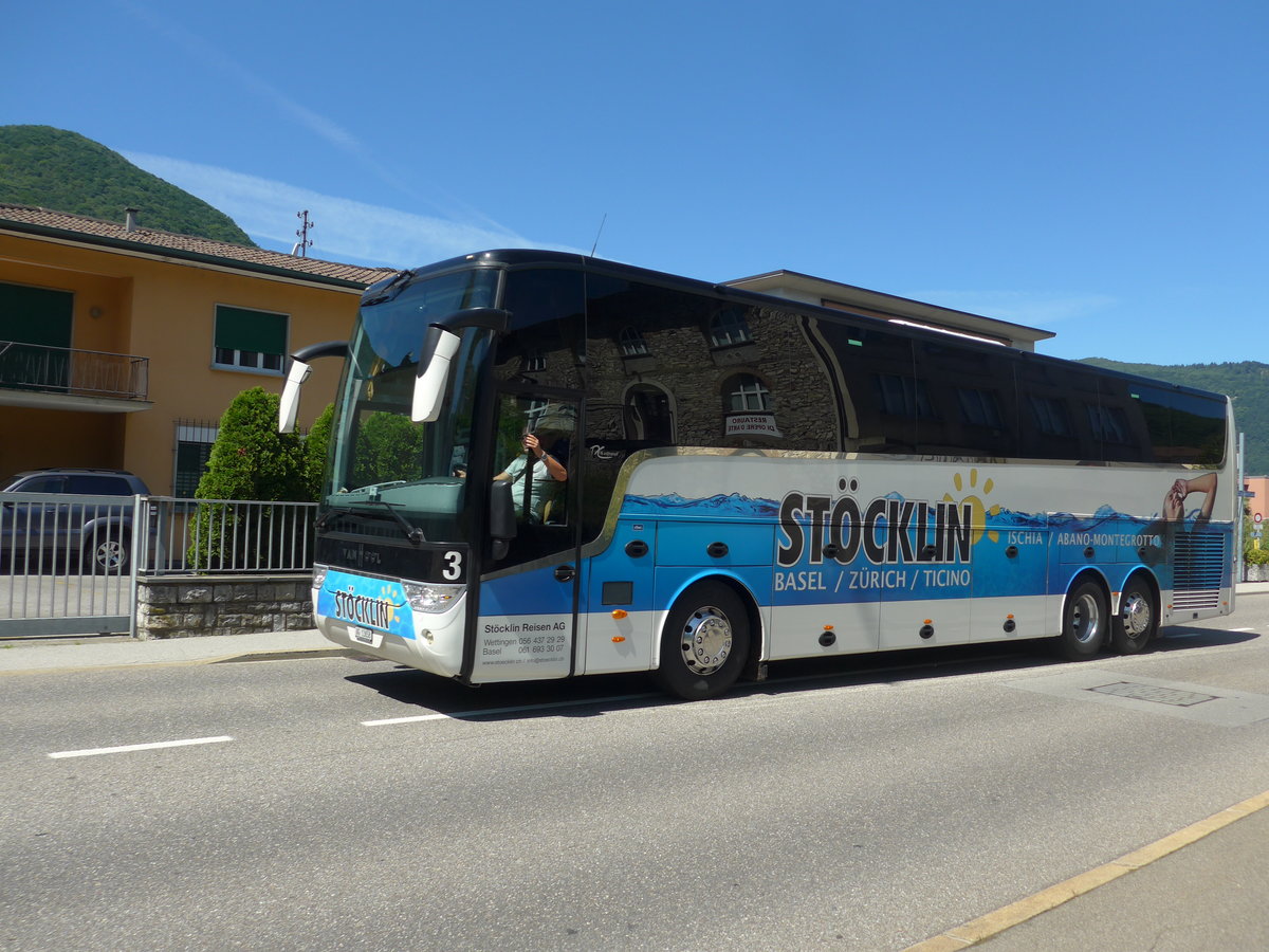 (193'825) - Stcklin, Wettingen - Nr. 3/AG 13'658 - Van Hool am 9. Juni 2018 in Maroggia, Viale Stazione