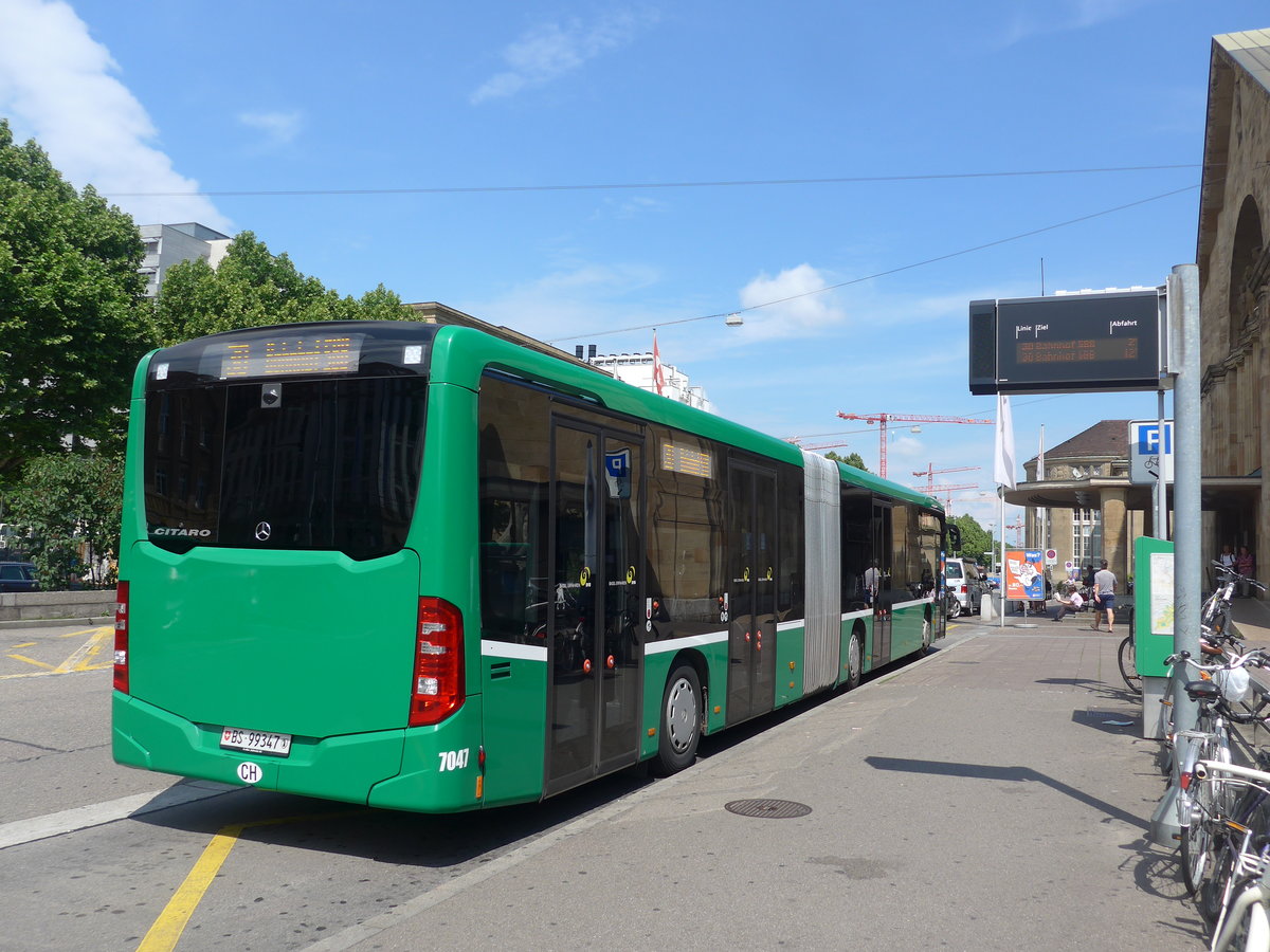 (193'906) - BVB Basel - Nr. 7047/BS 99'347 - Mercedes am 10. Juni 2018 in Basel, Badischer Bahnhof