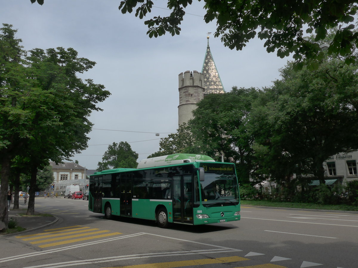 (194'016) - BVB Basel - Nr. 809/BS 2809 - Mercedes am 16. Juni 2018 in Basel, Spalentor