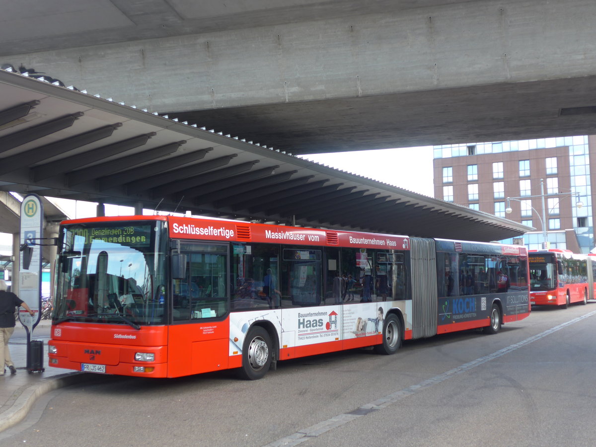 (194'103) - SBG Freiburg - FR-JS 462 - MAN am 18. Juni 2018 beim Bahnhof Freiburg