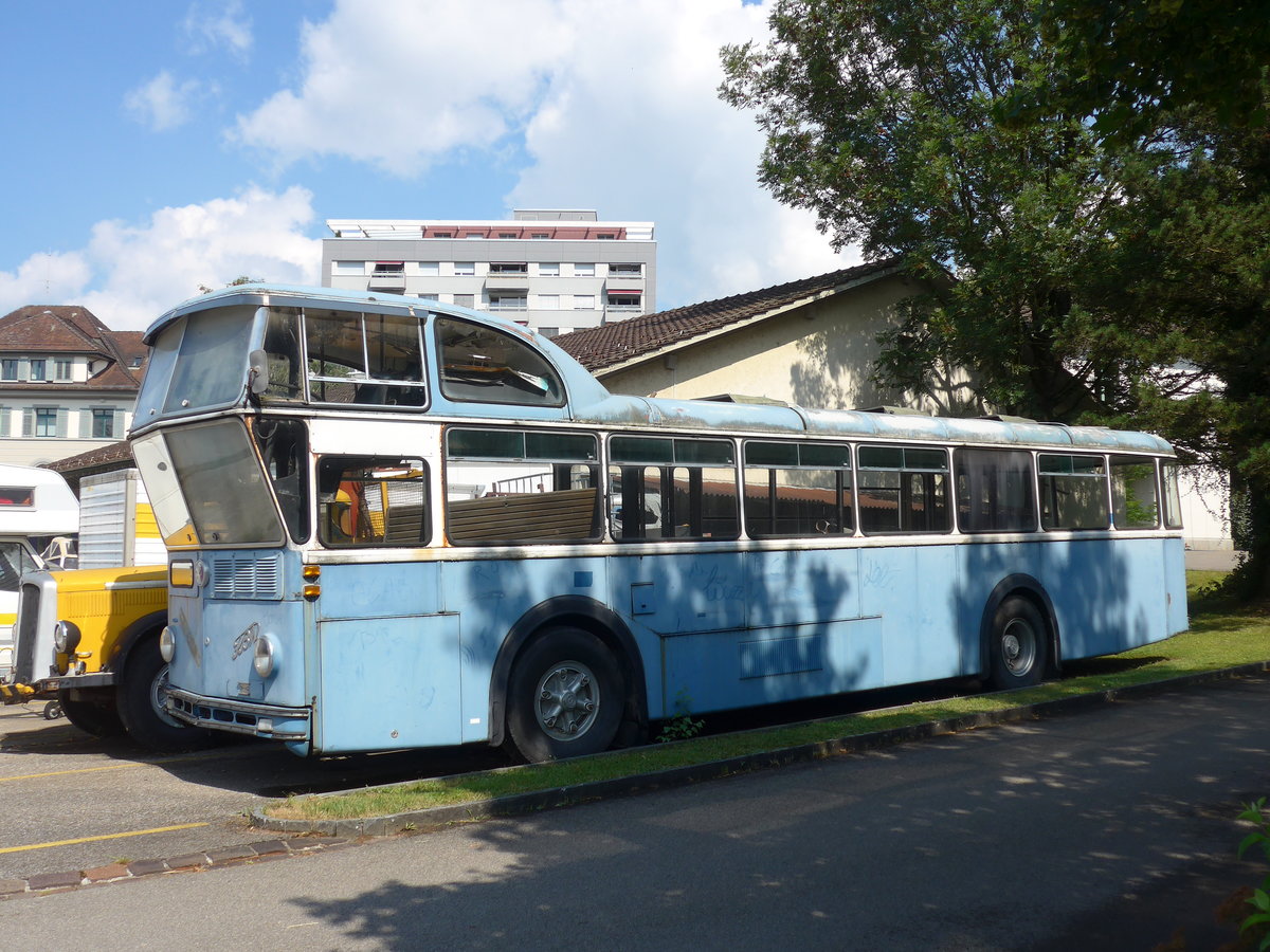 (194'549) - Oldie-Tours Zrisee, Wollerau - FBW/Tscher Hochlenker (ex VBZ Zrich Nr. 250) am 7. Juli 2018 in Uznach, Garage