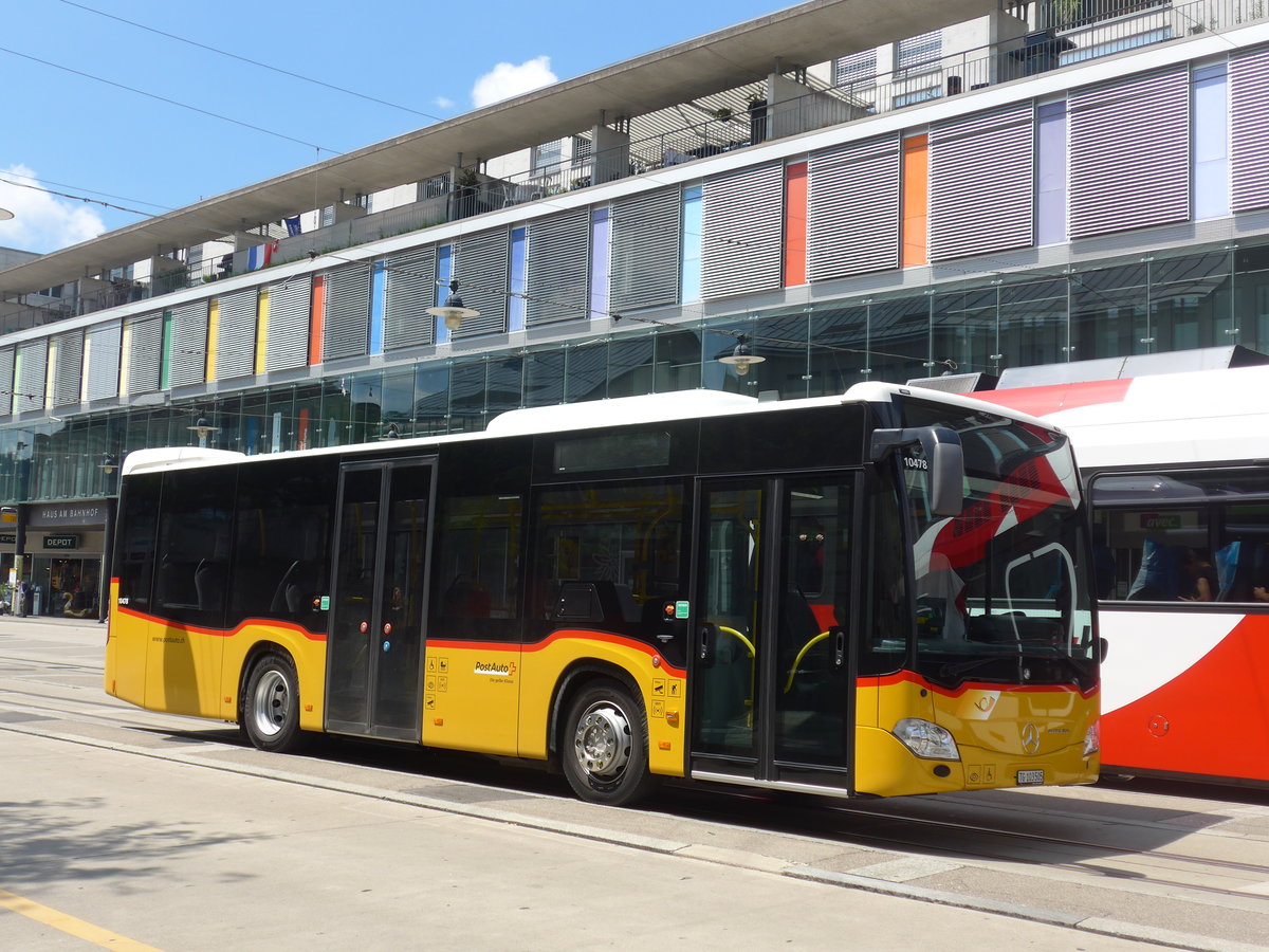 (194'587) - PostAuto Ostschweiz - TG 103'505 - Mercedes am 7. Juli 2018 beim Bahnhof Frauenfeld