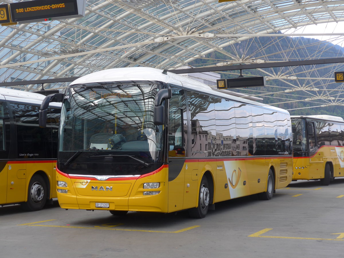 (194'793) - PostAuto Graubnden - GR 173'207 - MAN am 15. Juli 2018 in Chur, Postautostation