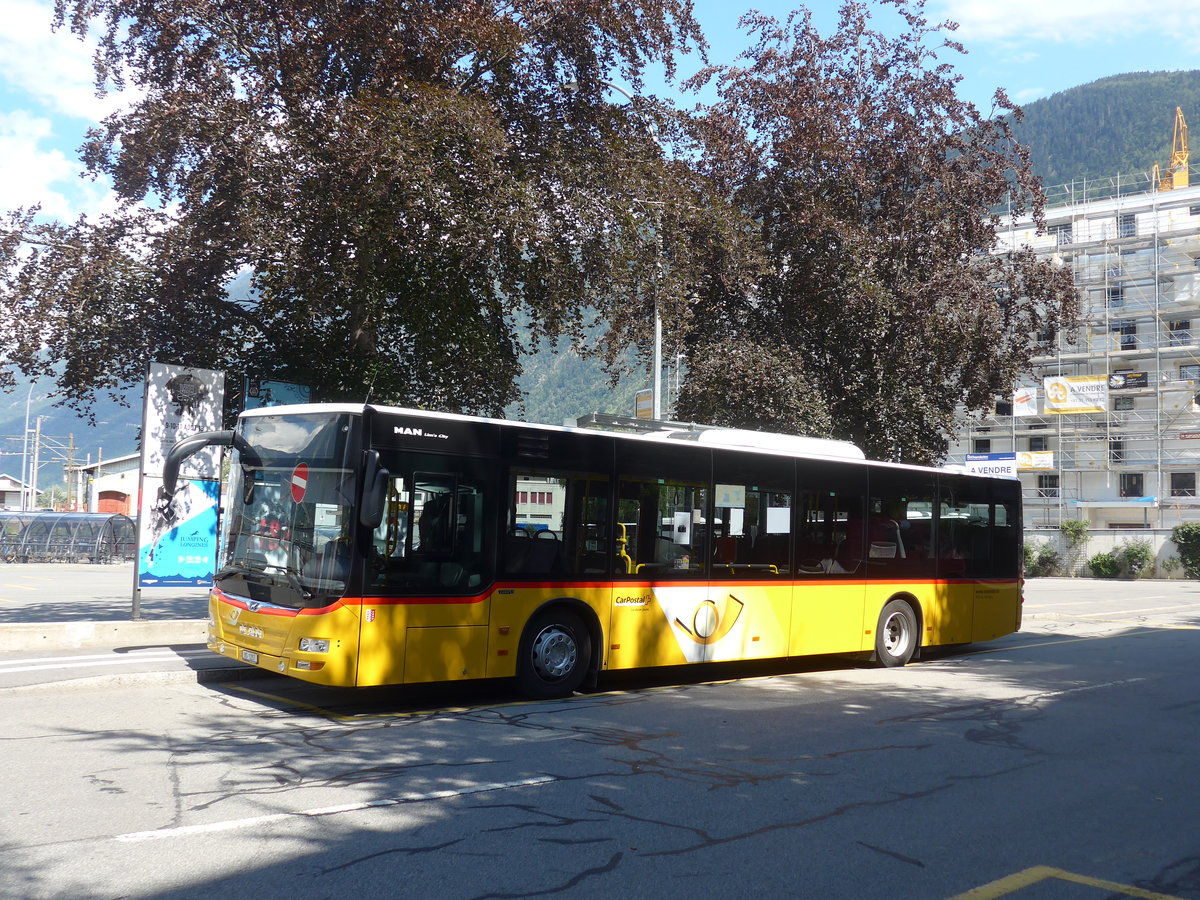 (195'067) - TMR Martigny - VS 1257 - MAN am 22. Juli 2018 beim Bahnhof Martigny