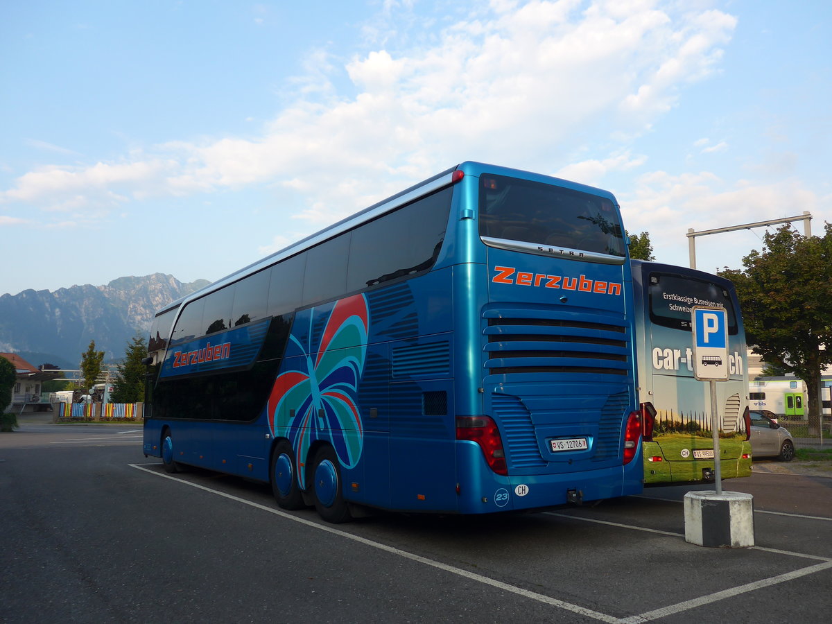 (195'183) - Zerzuben, Visp-Eyholz - Nr. 23/VS 12'706 - Setra am 25. Juli 2018 in Thun, Seestrasse