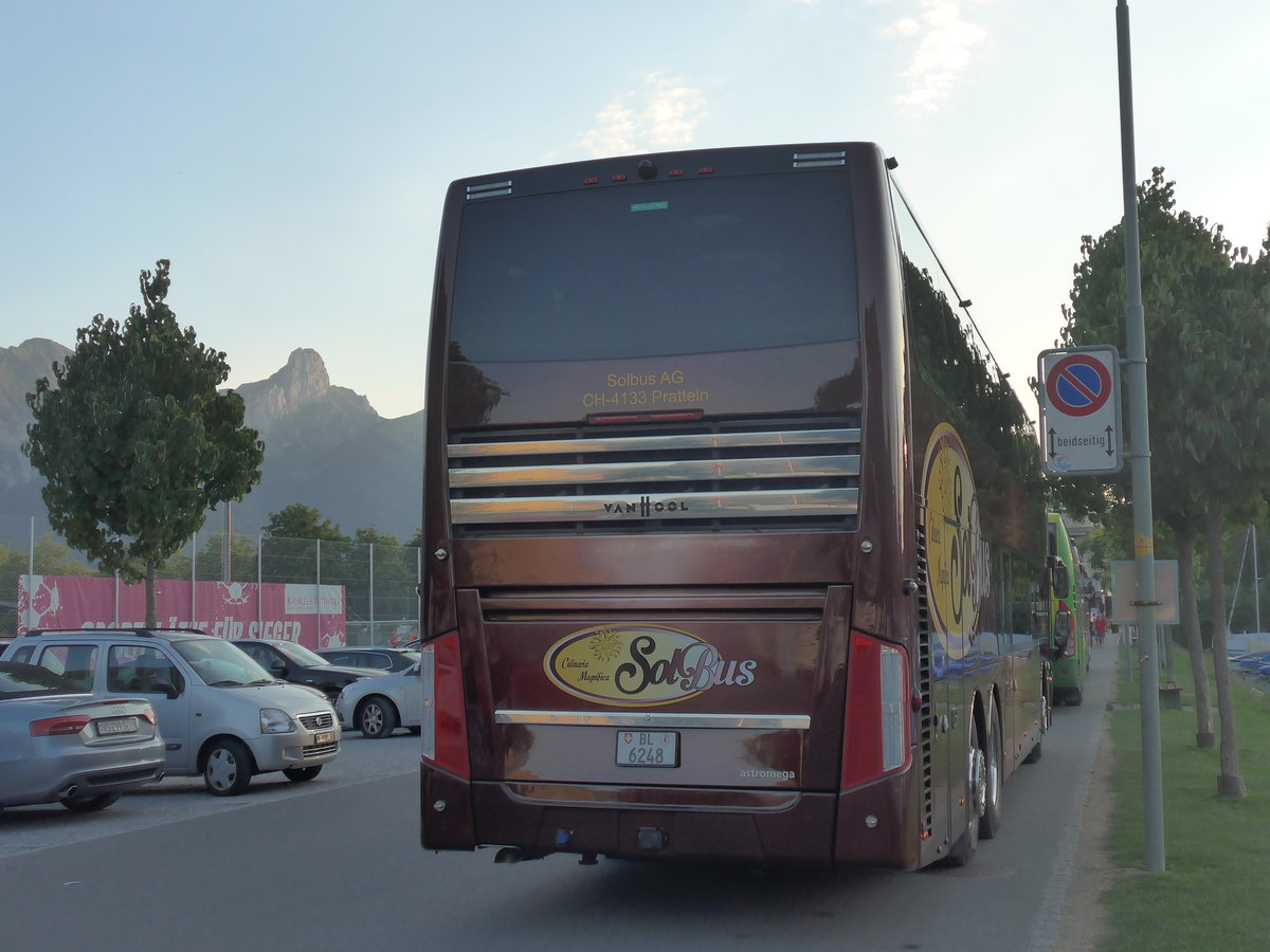 (195'201) - Solbus, Pratteln - BL 6248 - Van Hool am 27. Juli 2018 in Thun, Strandbad