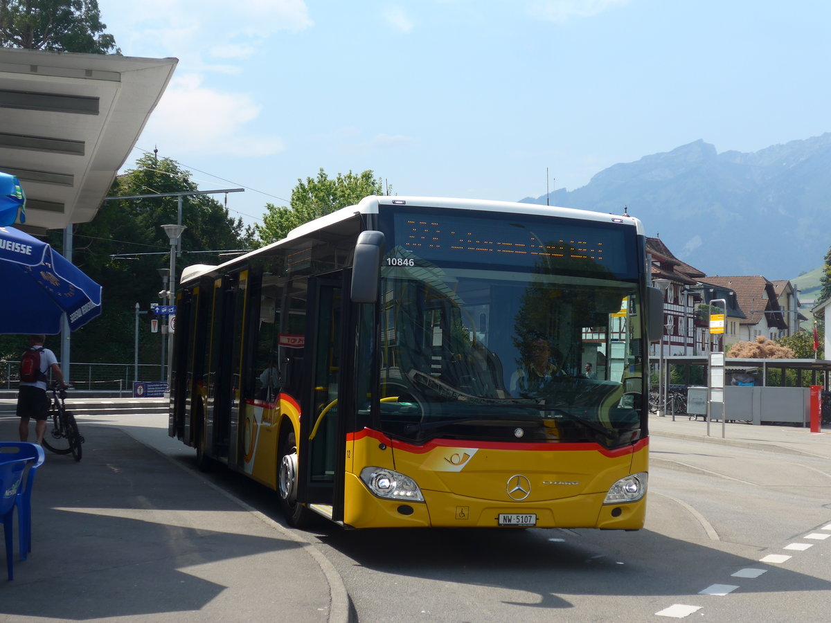 (195'452) - Thepra, Stans - Nr. 12/NW 5107 - Mercedes am 1. August 2018 beim Bahnhof Stans