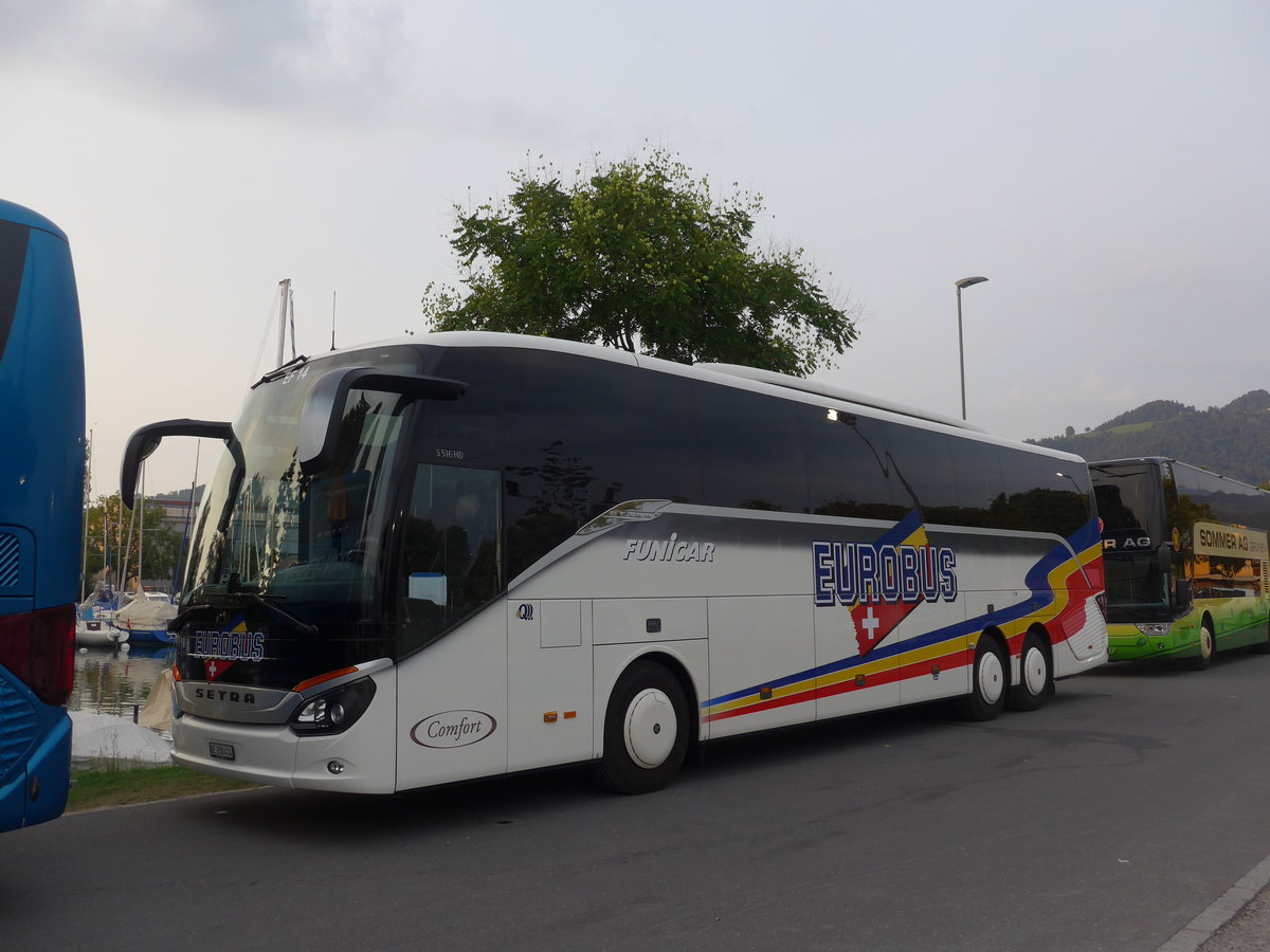 (195'507) - Funi-Car, Biel - Nr. 14/BE 208'414 - Setra am 4. August 2018 in Thun, Strandbad