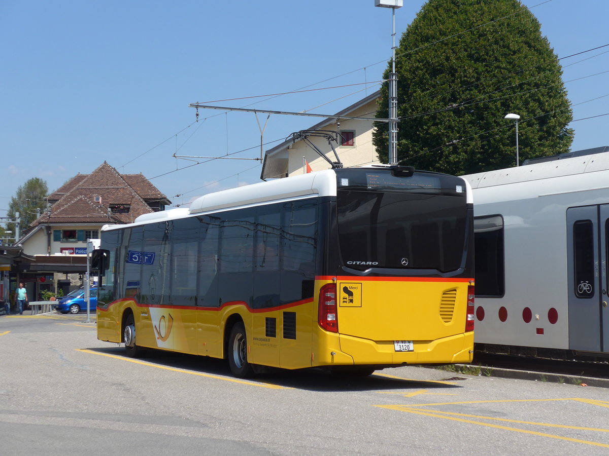 (195'581) - Faucherre, Moudon - VD 3120 - Mercedes am 5. August 2018 beim Bahnhof Palzieux