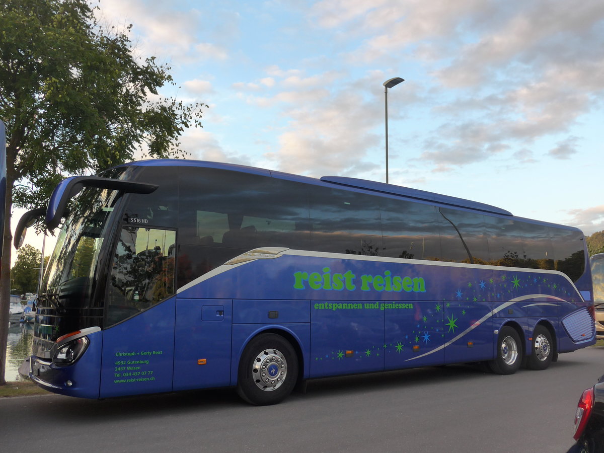 (195'804) - Reist, Gutenburg - BE 53'550 - Setra am 11. August 2018 in Thun, Strandbad