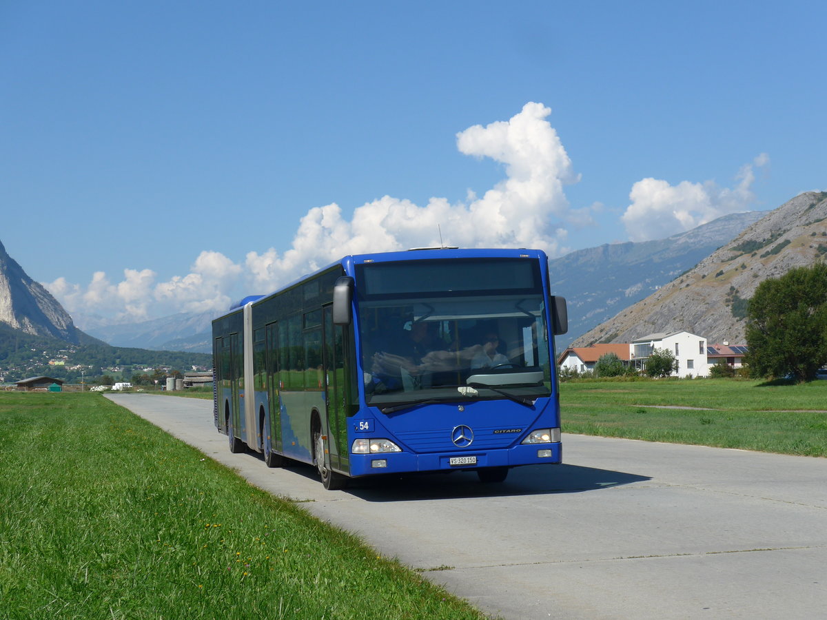 (196'029) - Ruffiner, Turtmann - Nr. 54/VS 320'150 - Mercedes (ex VZO Grningen Nr. 54) am 19. August 2018 in Turtmann, Flugplatz