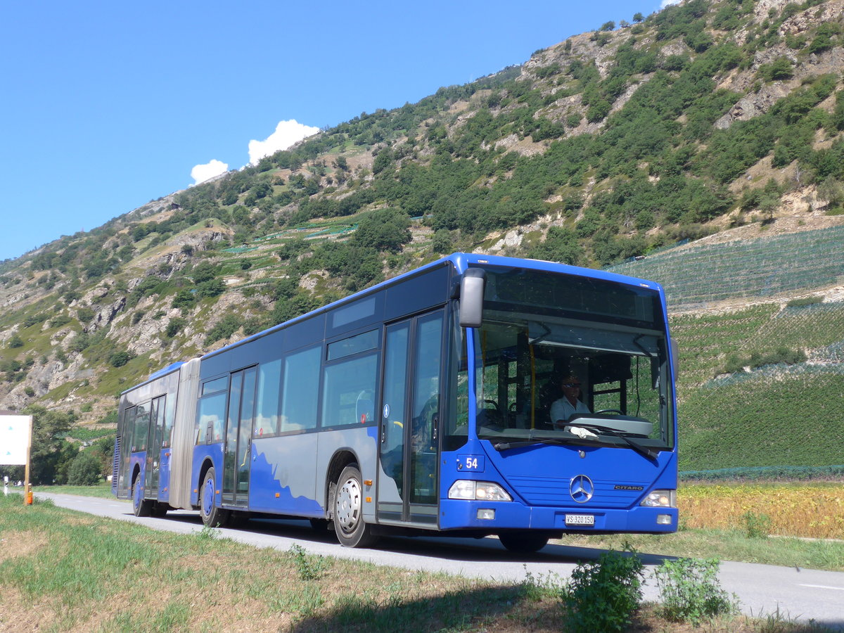 (196'047) - Ruffiner, Turtmann - Nr. 54/VS 320'150 - Mercedes (ex VZO Grningen Nr. 54) am 19. August 2018 in Gampel, Open-Air