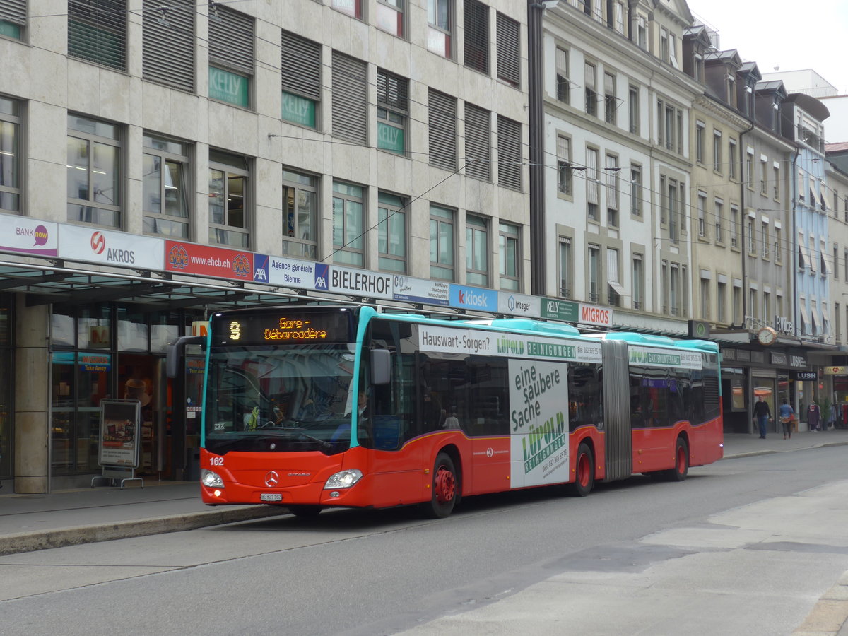 (196'526) - VB Biel - Nr. 162/BE 821'162 - Mercedes am 3. September 2018 in Biel, Guisanplatz