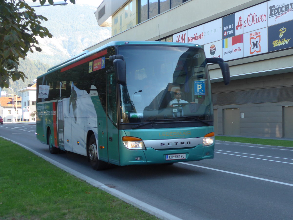 (196'896) - Ledermair, Schwaz - KU 881 VO - Setra am 12. September 2018 in Schwaz, Innsbrucker Strasse