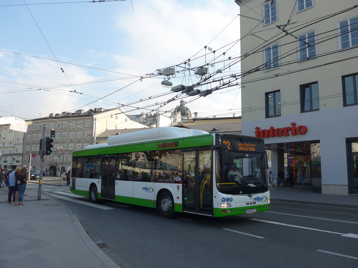 (197'322) - Albus, Salzburg - Nr. L407 TZ - MAN am 13. September 2018 in Salzburg, hanuschplatz