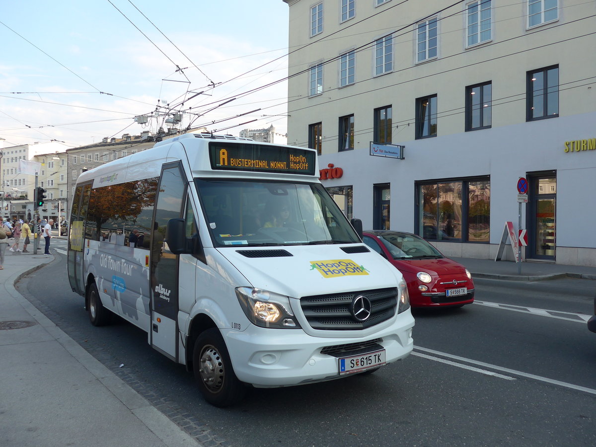 (197'348) - Albus, Salzburg - Nr. L0113/S 615 TK - Mercedes am 13. September 2018 in Salzburg, Hanuschplatz