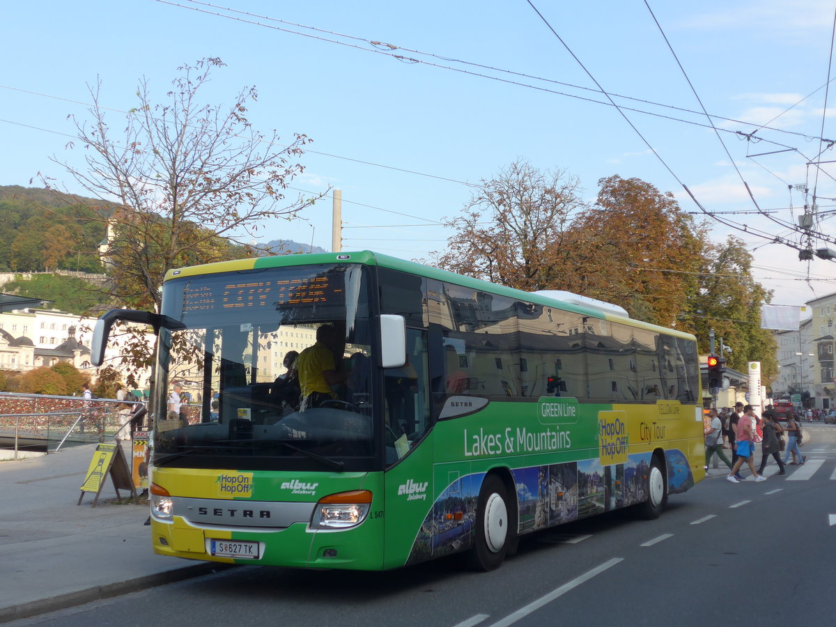 (197'357) - Albus, Salzburg - Nr. L5471/S 627 TK - Setra am 13. September 2018 in Salzburg, Hanuschplatz