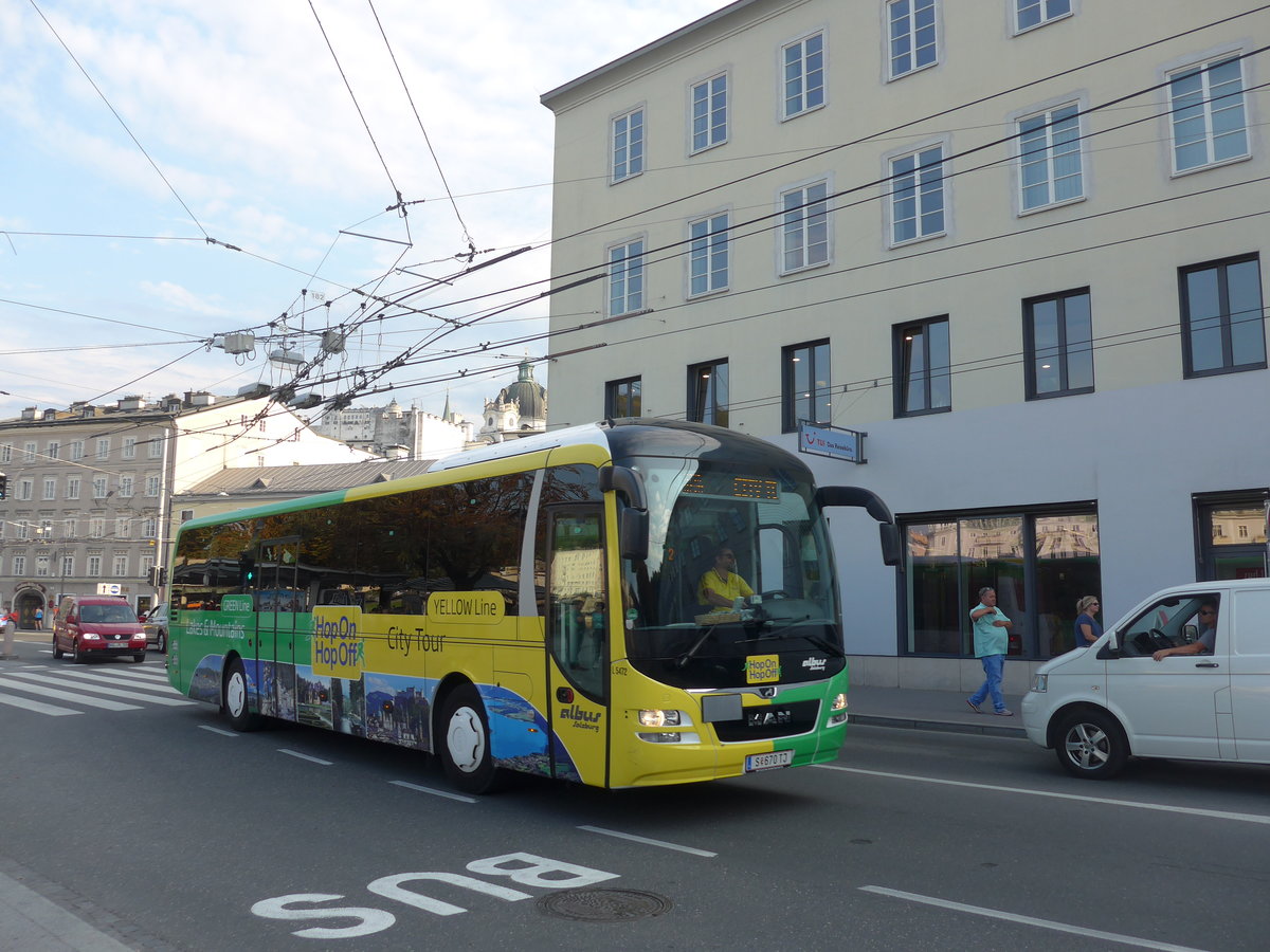 (197'362) - Albus, Salzburg - Nr. L5472/S 670 TJ - MAN am 13. September 2018 in Salzburg, Hanuschplatz