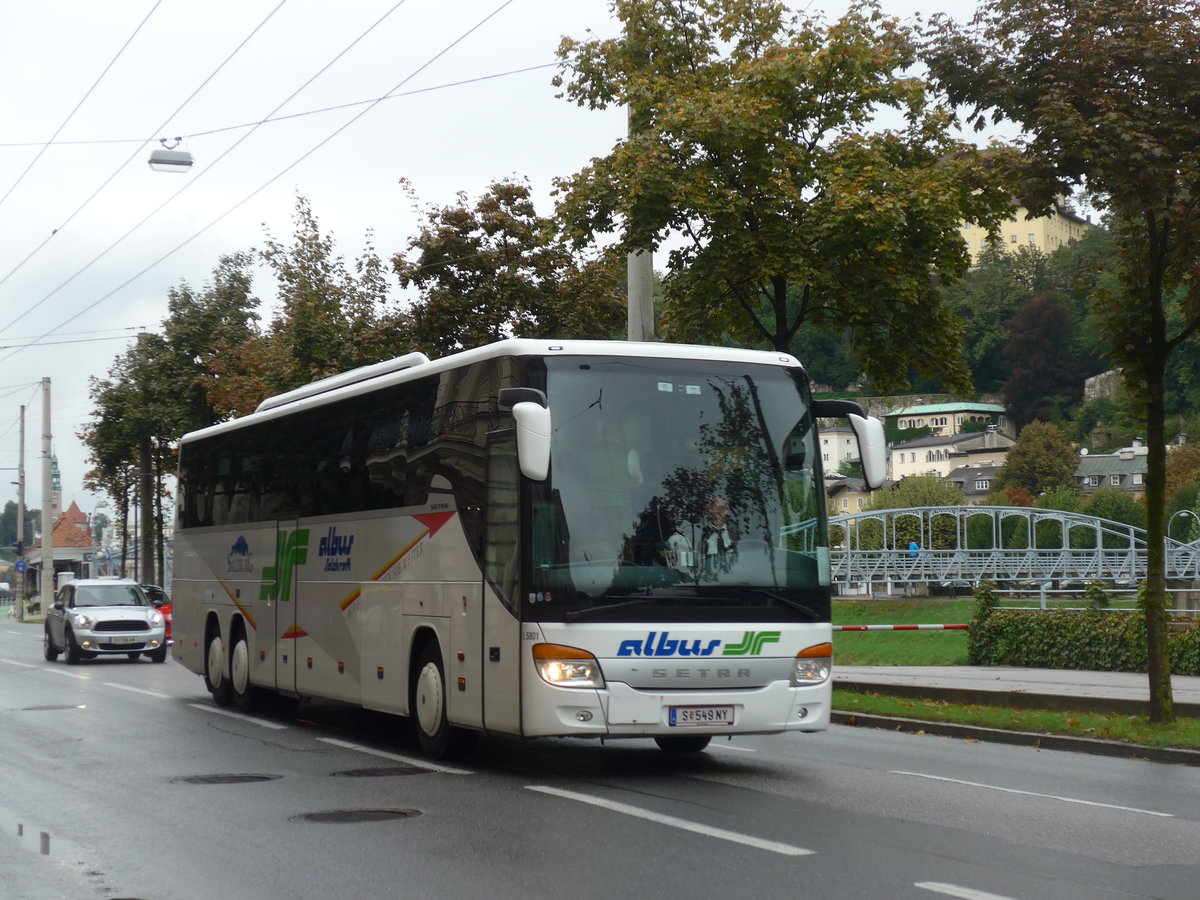 (197'508) - Dr. Richard - Nr. L5801/S 812 TU - Setra am 14. September 2018 in Salzburg, Mozartsteg