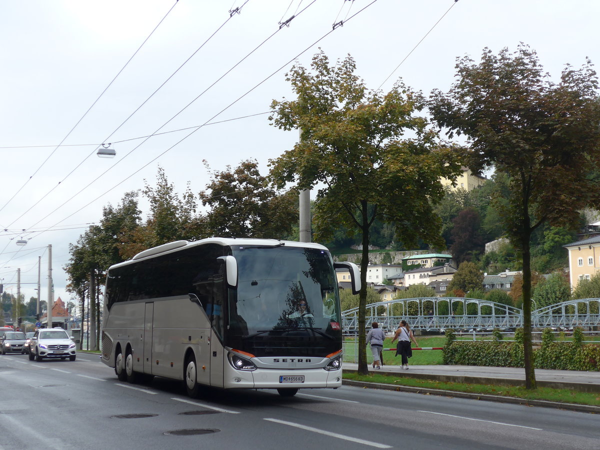 (197'528) - ??? - MD 656 KD - Setra am 14. September 2018 in Salzburg, Mozartsteg