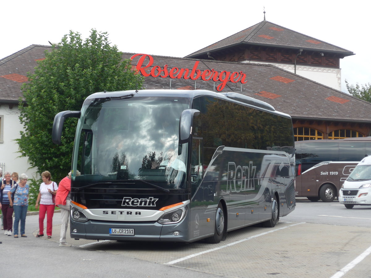 (197'628) - Aus Deutschland: Renk, Eimeldingen - L-CR 2101 - Setra am 15. September 2018 in Pettnau, Raststation