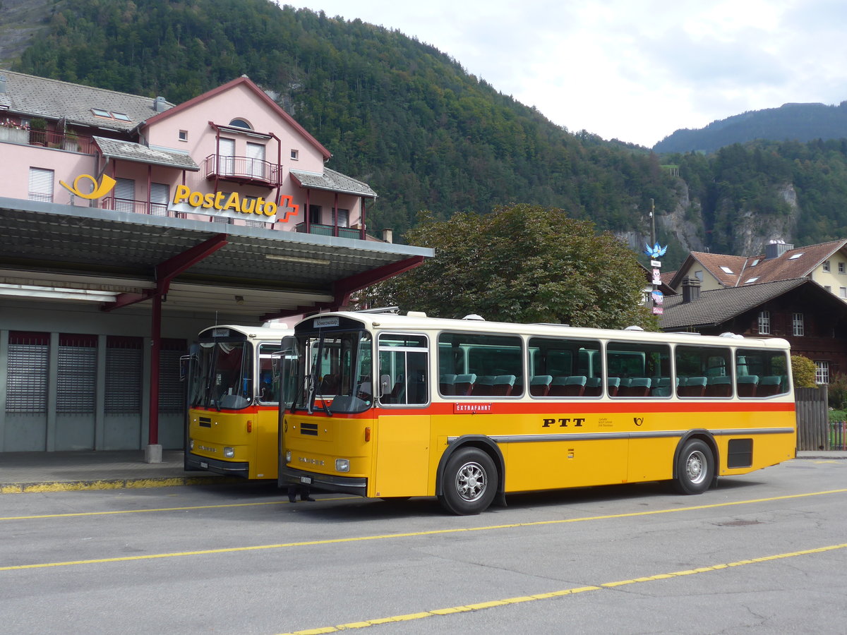 (197'693) - Schmid, Thrishaus - BE 26'206 - Saurer/Tscher (ex P 24'244) am 16. September 2018 in Meiringen, Postautostation