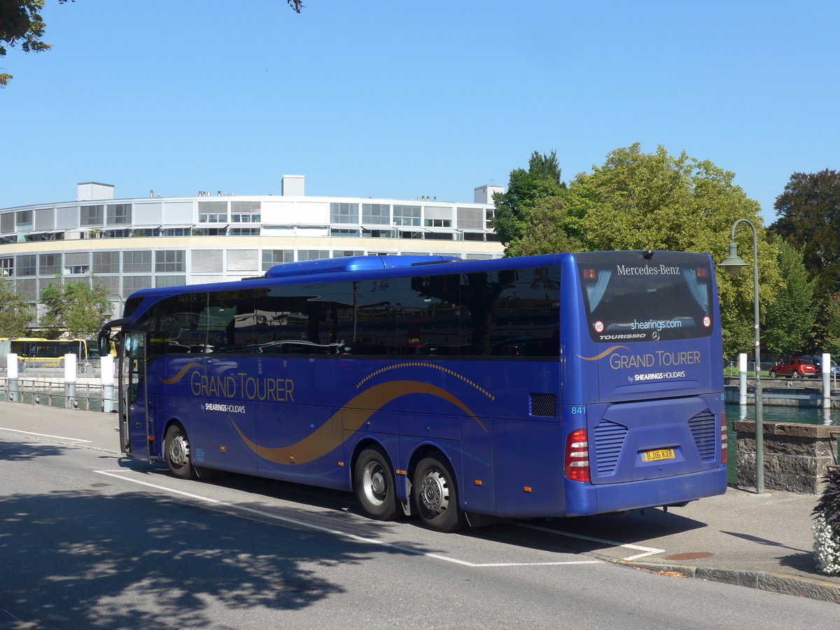 (197'895) - Aus England: Shearings, Wigan - Nr. 841/BJ16 KXR - Mercedes am 19. September 2018 bei der Schifflndte Thun