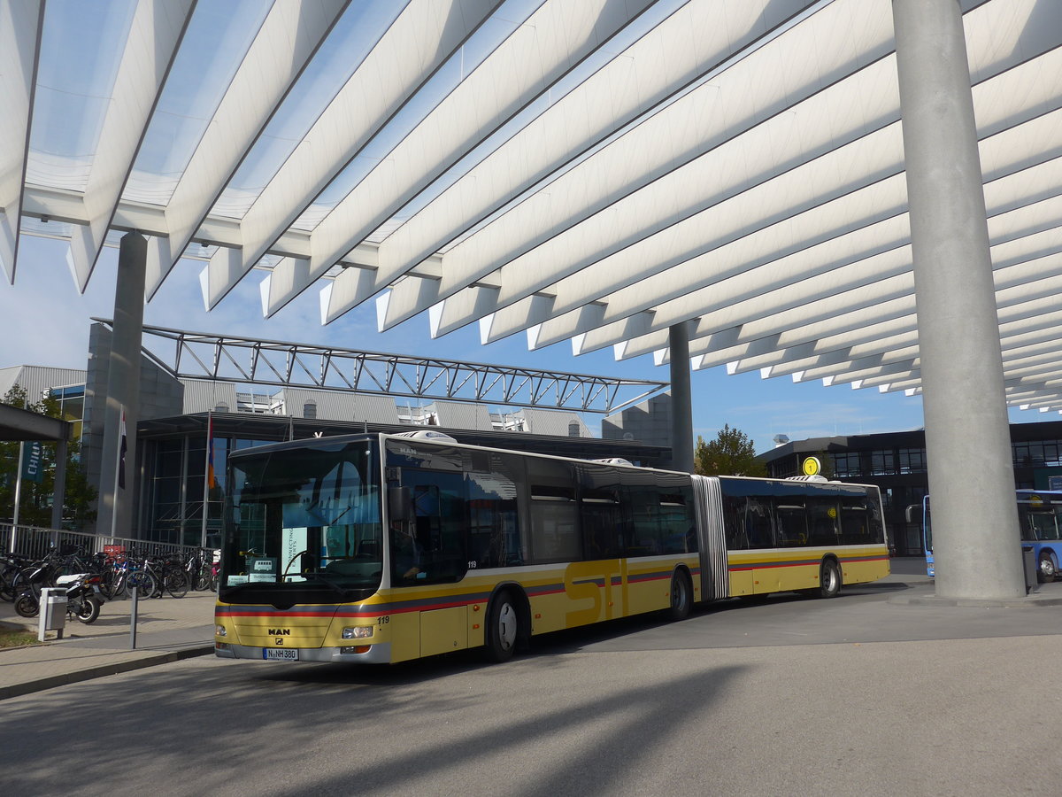 (198'340) - Bruckdorfer, Nrnberg - Nr. 119/N-NH 380 - MAN (ex STI Thun/CH Nr. 119) am 16. Oktober 2018 in Nrnberg, Messe