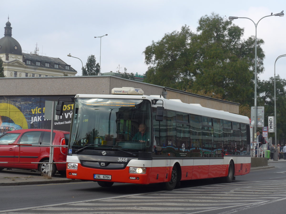 (198'577) - DPP Praha - Nr. 3648/2AL 6764 - SOR am 19. Oktober 2018 in Praha, Florenc