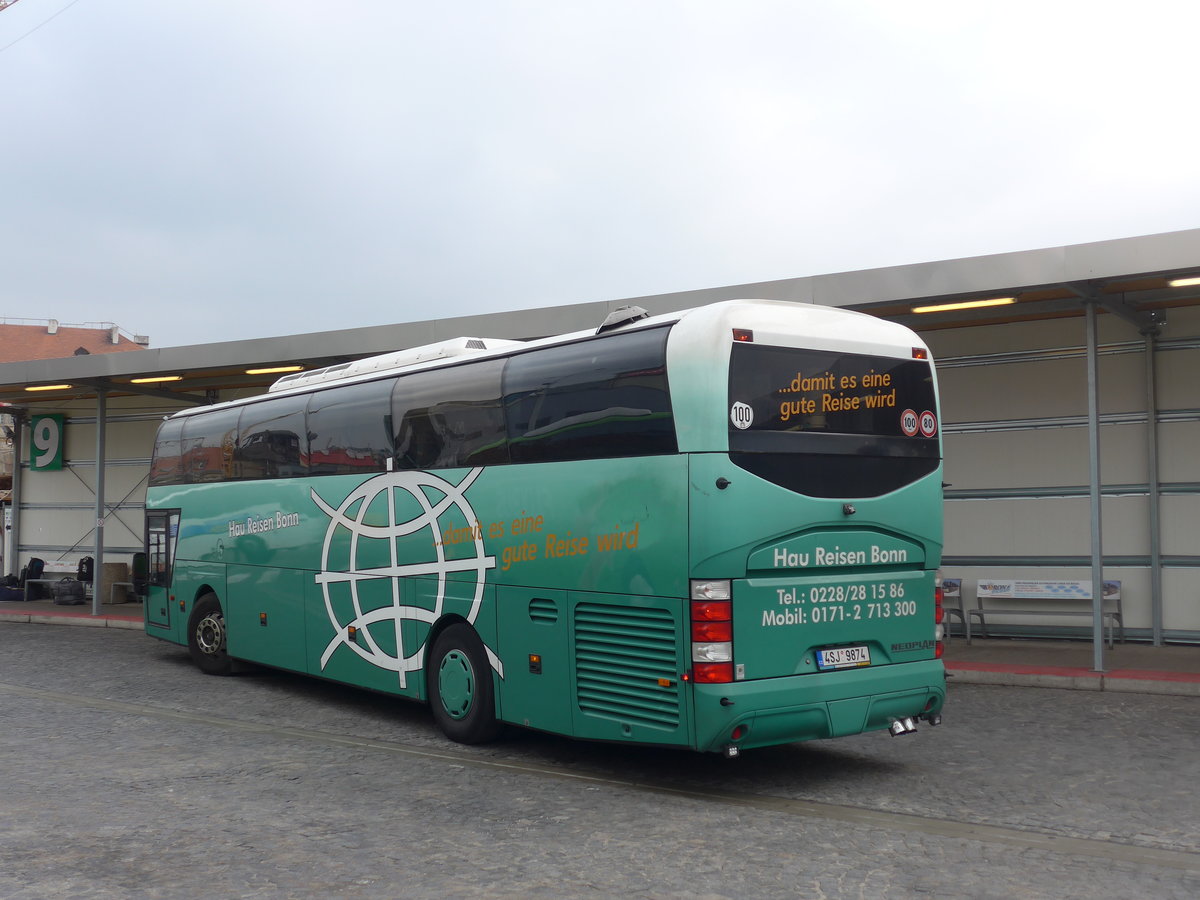 (198'607) - Andanas Trans, Odolena Voda - 4SJ 9874 - Neoplan (ex Hau, D-Bonn) am 19. Oktober 2018 in Praha, Florenc