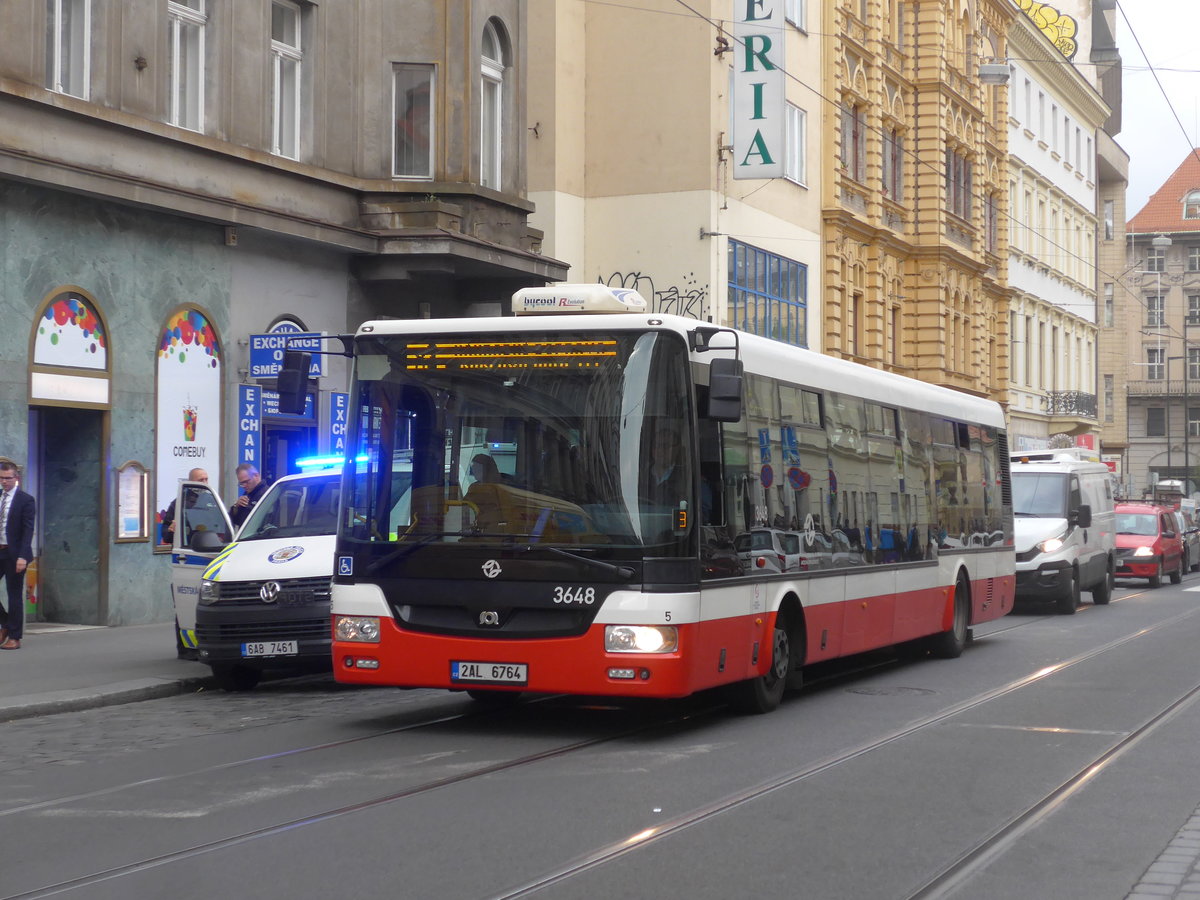 (198'668) - DPP Praha - Nr. 3648/2AL 6764 - SOR am 19. Oktober 2018 in Praha, Jindrissk