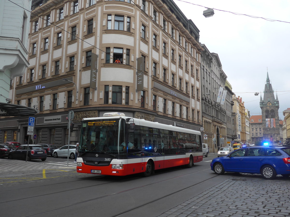 (198'669) - DPP Praha - Nr. 3680/2AR 2904 - SOR am 19. Oktober 2018 in Praha, Jindrissk