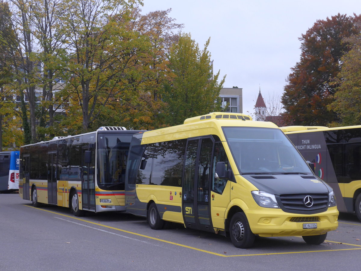 (199'173) - STI Thun - Nr. 4/BE 841'004 - Mercedes am 29. Oktober 2018 bei der Schifflndte Thun