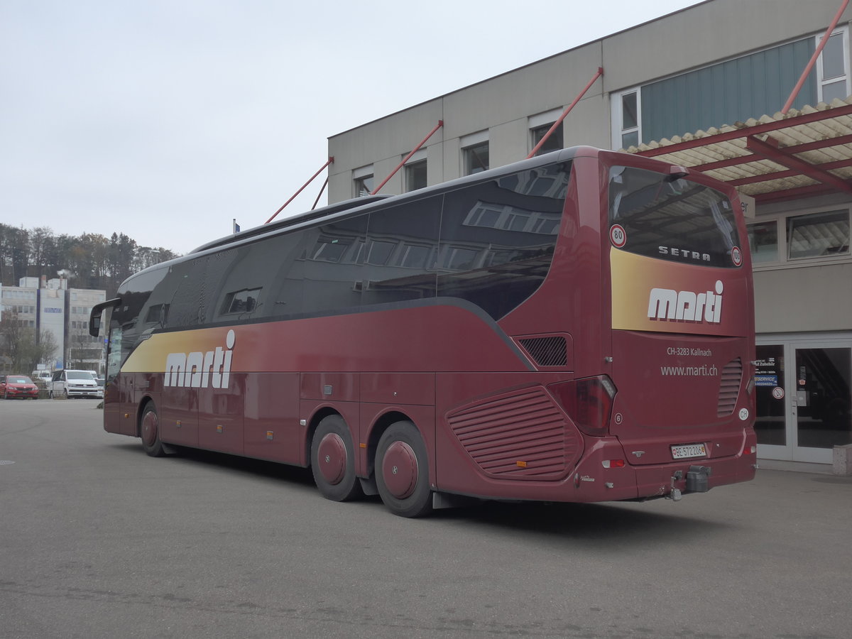 (199'423) - Marti, Kallnach - Nr. 6/BE 572'206 - Setra am 18. November 2018 in Kloten, EvoBus