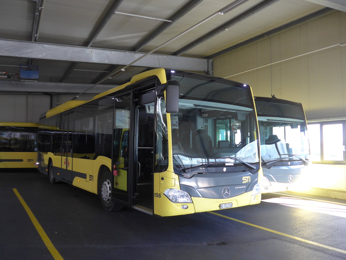 (199'589) - STI Thun - Nr. 156/BE 801'156 - Mercedes am 25. November 2018 in Thun, Garage