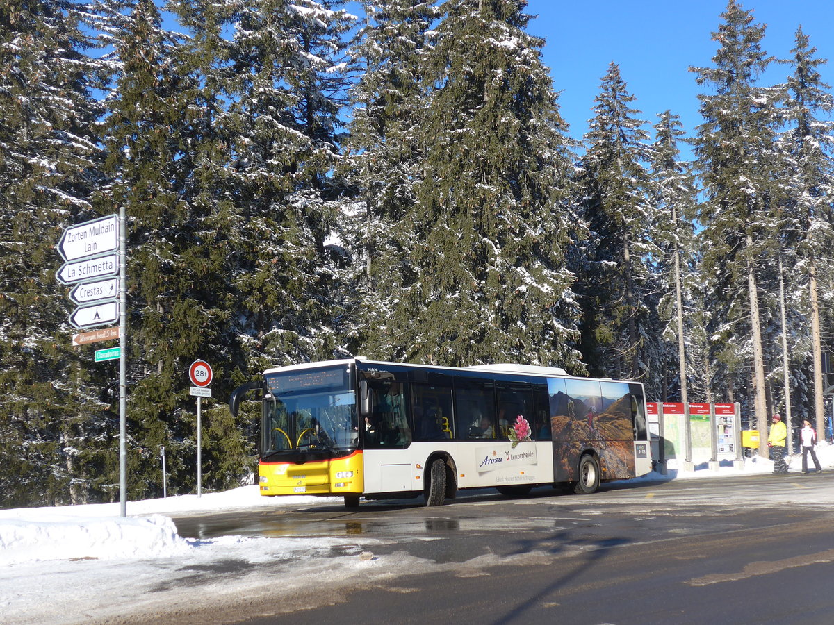 (200'287) - Bossi&Hemmi, Tiefencastel - GR 102'381 - MAN am 26. Dezember 2018 in Lenzerheide, Clavadoiras