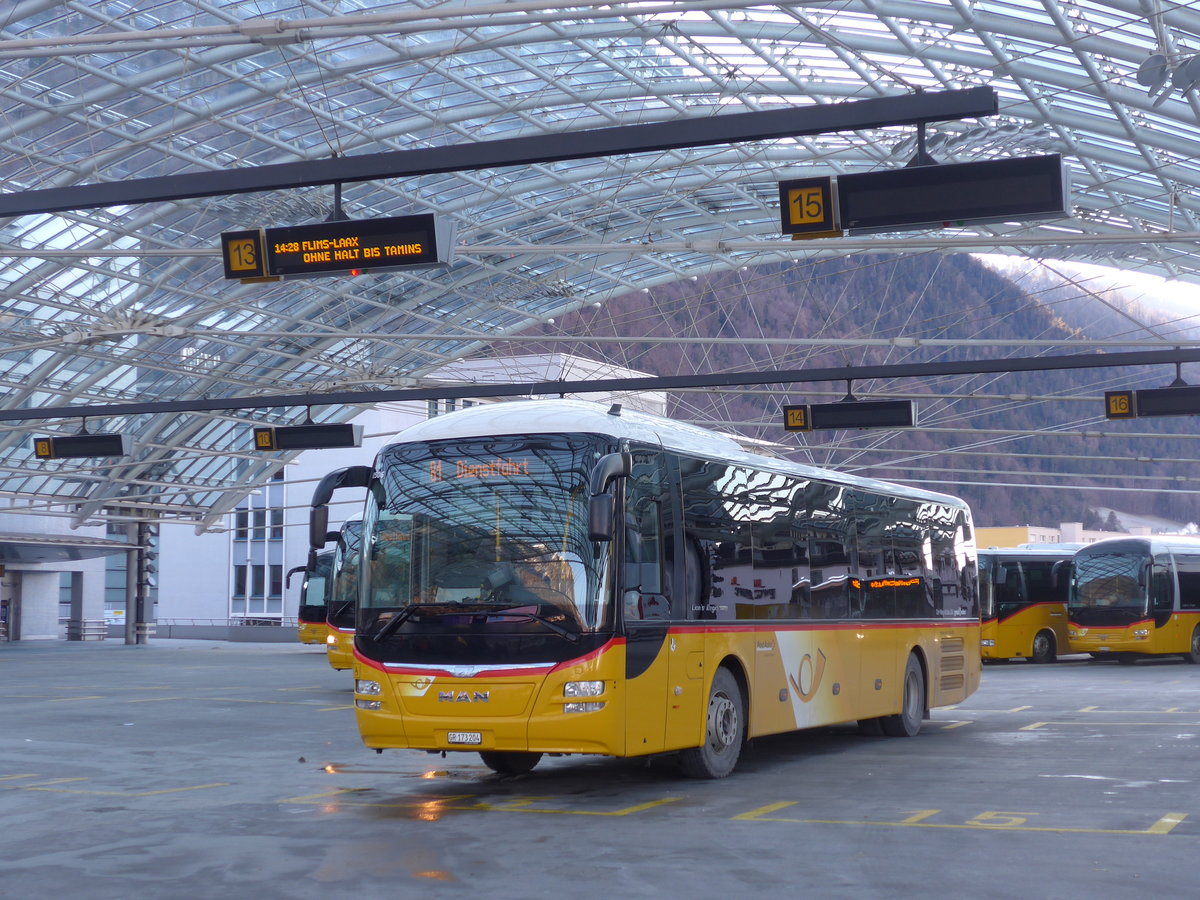 (200'304) - PostAuto Graubnden - GR 173'204 - MAN am 26. Dezember 2018 in Chur, Postautostation