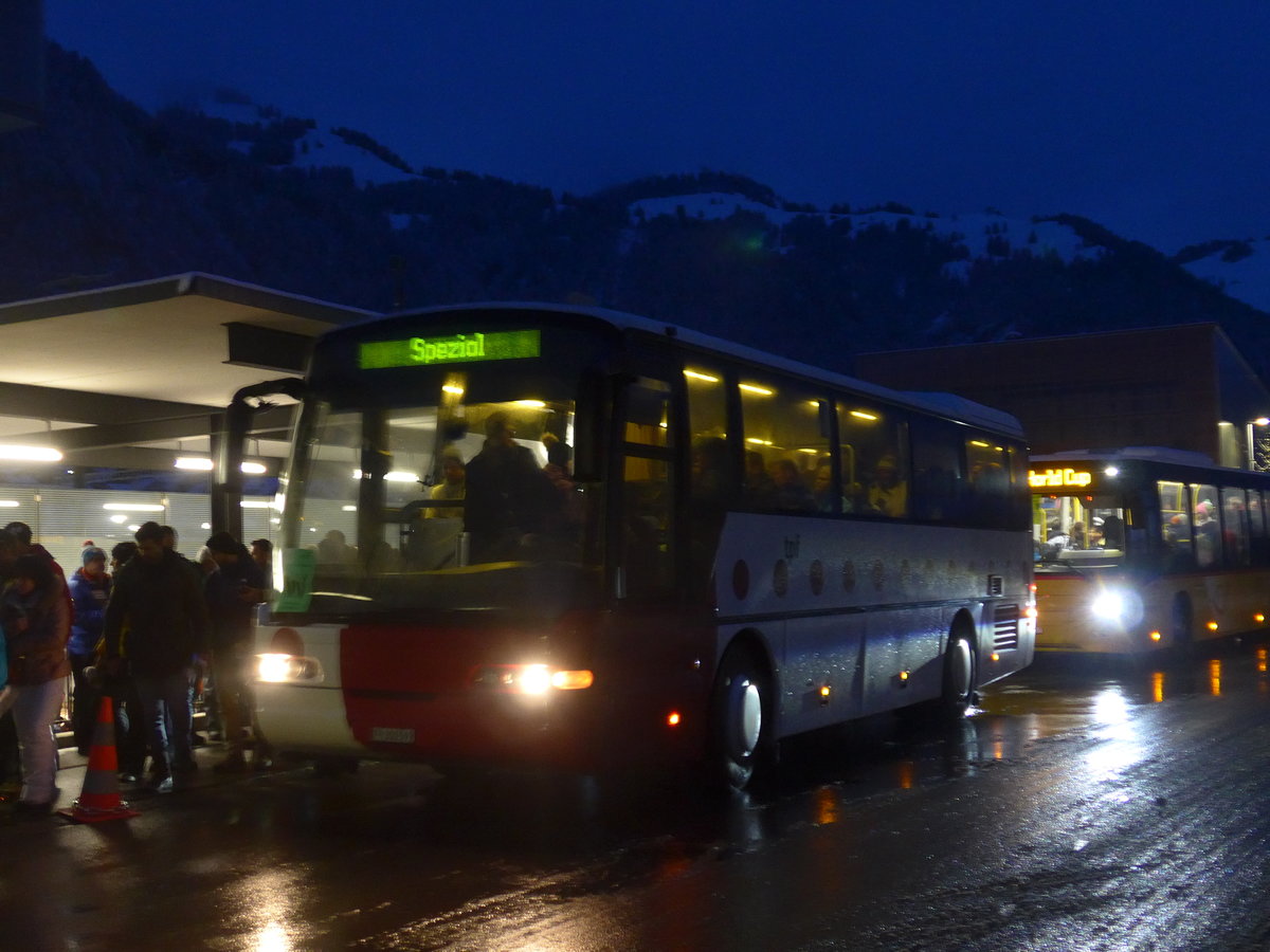 (200'657) - Wieland, Murten - Nr. 29/FR 300'599 - Neoplan (ex Mark, Andeer; ex P 25'166; ex Mark, Andeer) am 12. Januar 2019 beim Bahnhof Frutigen 