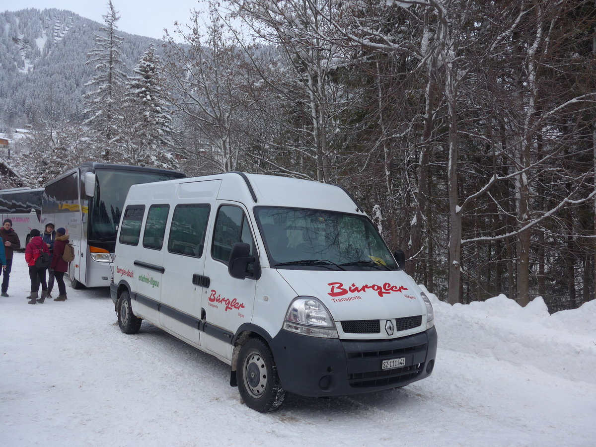 (200'711) - Brgler, Illgau - SZ 111'444 - Renault am 12. Januar 2019 in Adelboden, ASB