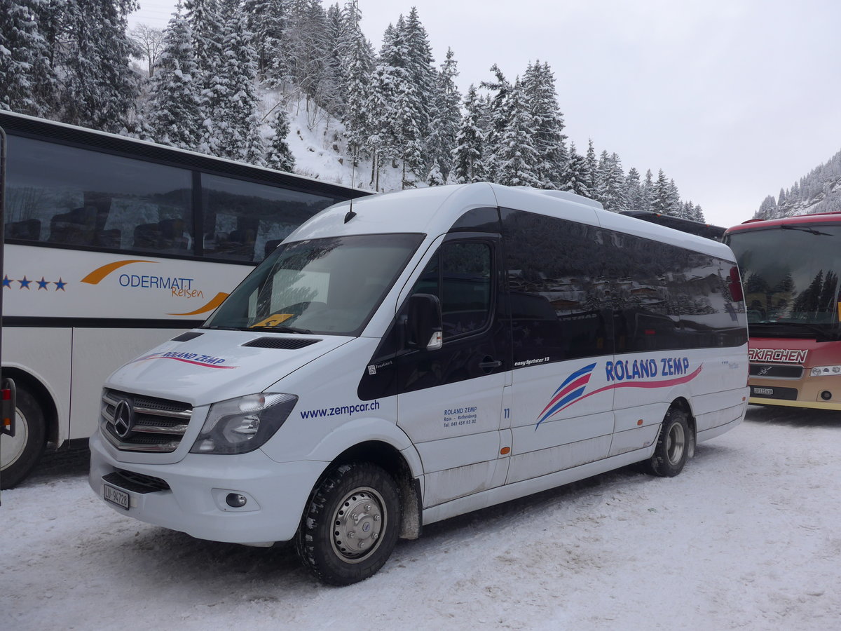 (200'725) - Zemp, Rothenburg - Nr. 11/LU 94'728 - Mercedes am 12. Januar 2019 in Adelboden, ASB