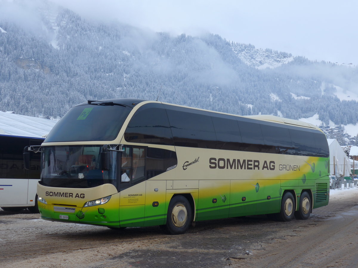 (200'884) - Sommer, Grnen - BE 26'938 - Neoplan am 12. Januar 2019 in Adelboden, Weltcup