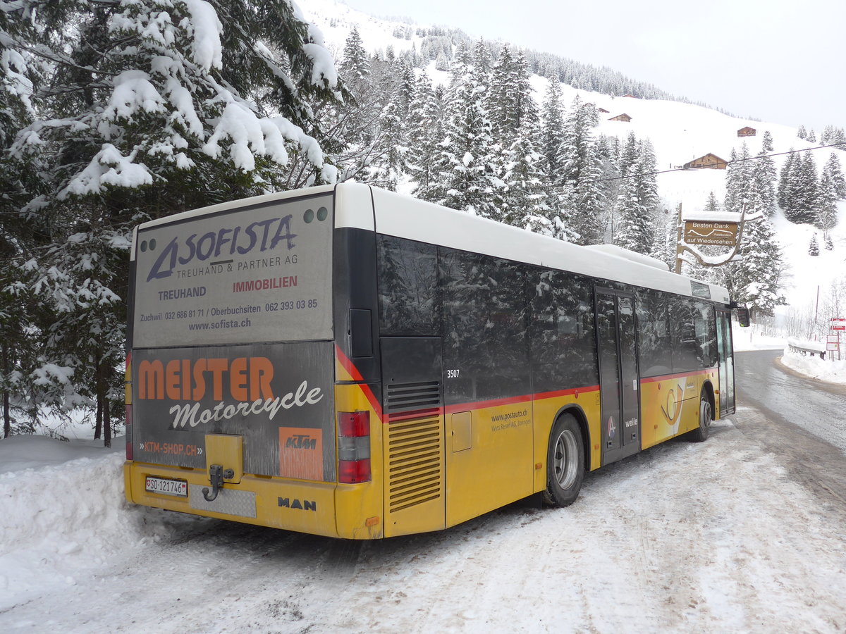 (200'955) - Wyss, Boningen - Nr. 34/SO 121'746 - MAN am 12. Januar 2019 in Adelboden, Unter dem Birg