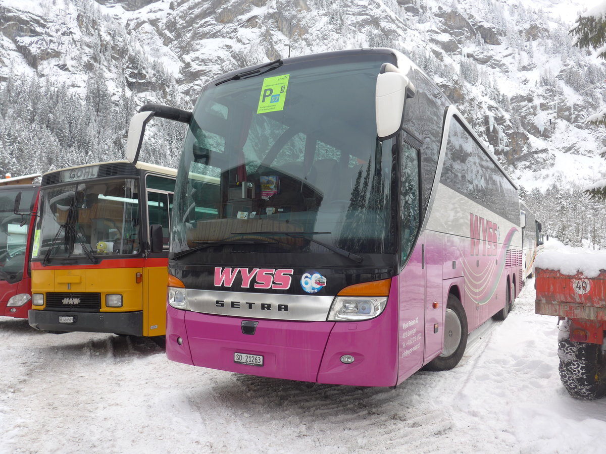 (200'964) - Wyss, Boningen - Nr. 50/SO 21'263 - Setra am 12. Januar 2019 in Adelboden, Unter dem Birg